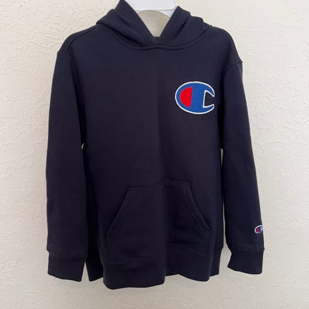Champion Youth Small Size Navy Blue Pullover Hoodie